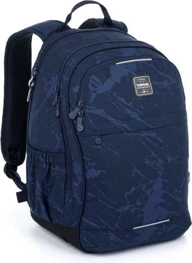 Studentenrucksack Topgal RUBI blau meliert