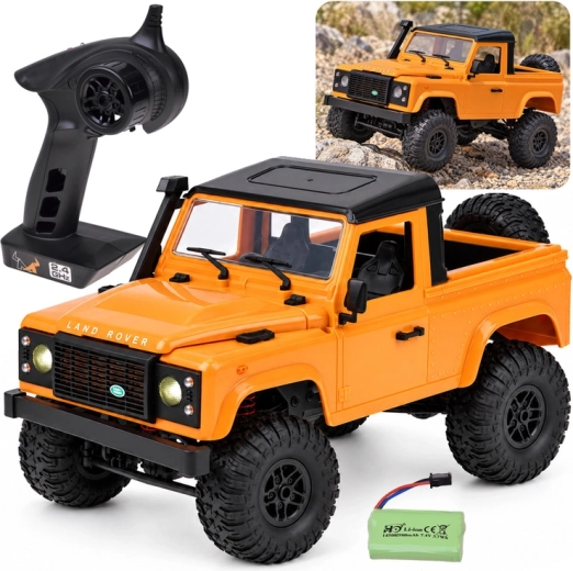 Ferngesteuertes Geländefahrzeug Land Rover Defender Pickup 4x4 im Maßstab 1:12