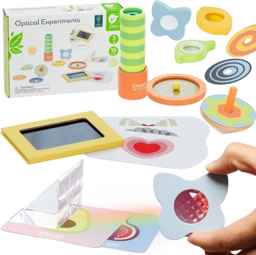 Klassisches Set optischer Experimente für Kinder