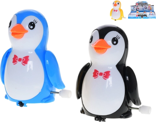 Aufzieh-Pinguin 8,5 cm – lustiges bewegliches Spielzeug ohne Batterien