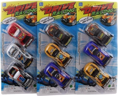 Set aus Kunststoffautos für Kinder