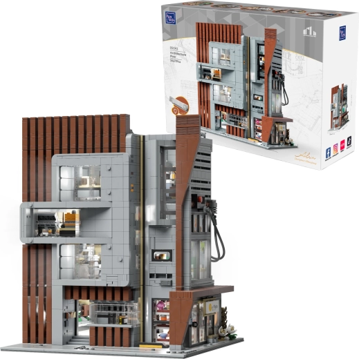 Pantasy Architekturbüro – modulares Gebäude aus Klemmbausteinen (3427 Teile)