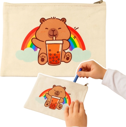 Kosmetiktasche mit Reißverschluss Kapybara – praktische Tasche für Kosmetik und Accessoires