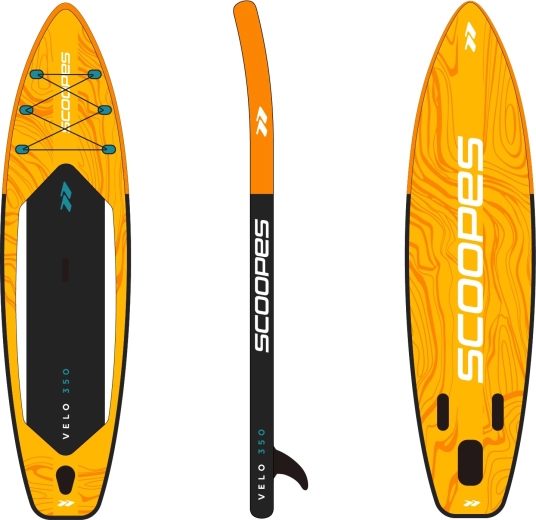 aufblasbares Paddleboard LAGO 320 cm mit Zubehörset, gelb