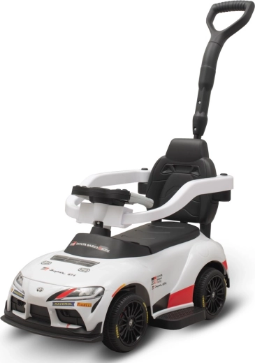 Kinder-Rutschfahrzeug mit Schubstange Toyota GR Supra GT4 Baby Mix, weiß