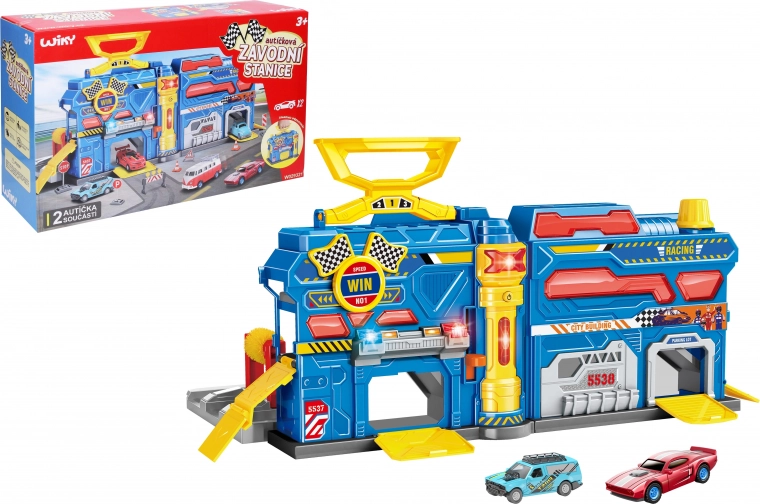 Tragbare Rennstation mit Lichtern und Sounds