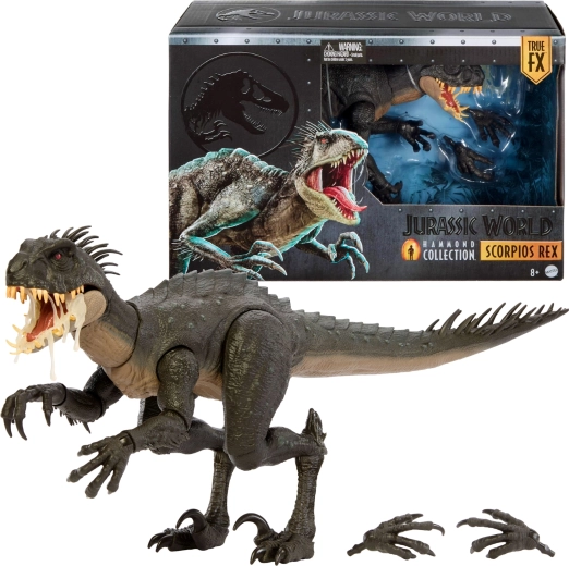 Mattel Jurassic World Hammond Collection Scorpios Rex – Sammler-Dinosaurierfigur 43 cm