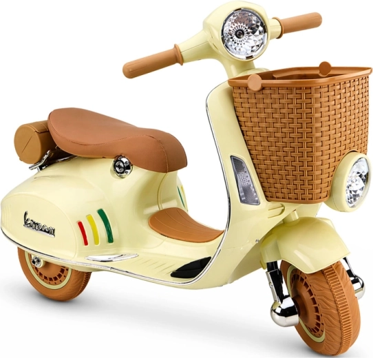 Elektrischer Kinderroller Vespa, beige