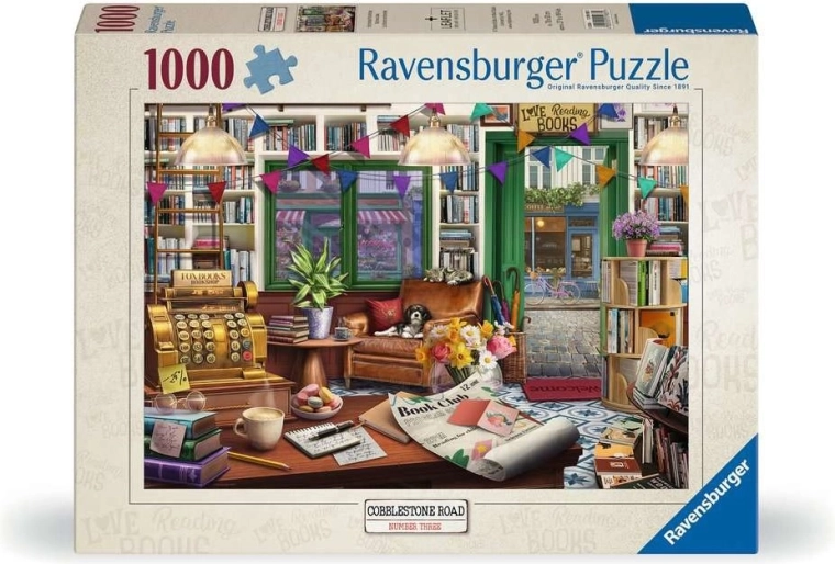 Ravensburger Puzzle Cobblestone Road 3: Zauberhafte Buchhandlung 1000 Teile