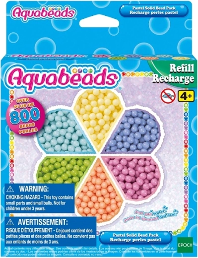 Aquabeads Nachfüllset mit pastellfarbenen Perlen