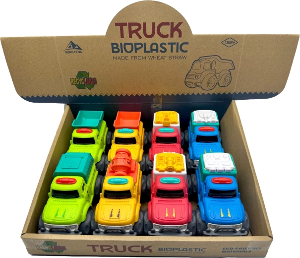 Bioplastic Mini-LKW 11 cm – verschiedene Varianten