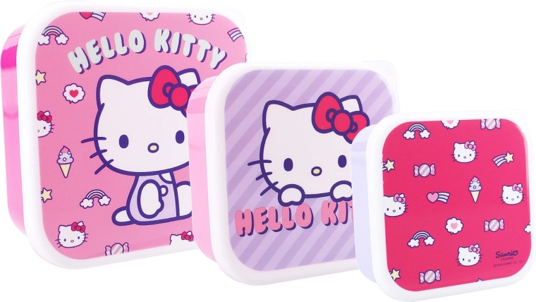 Hello Kitty Snackboxen Fresh Bites 3v1, 12 cm
