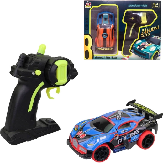 RC-Rennwagen mit Fernsteuerung, 2,4 GHz, mit LED-Licht