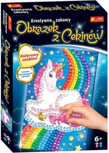 Paillettenbild Einhorn – 1 Stück