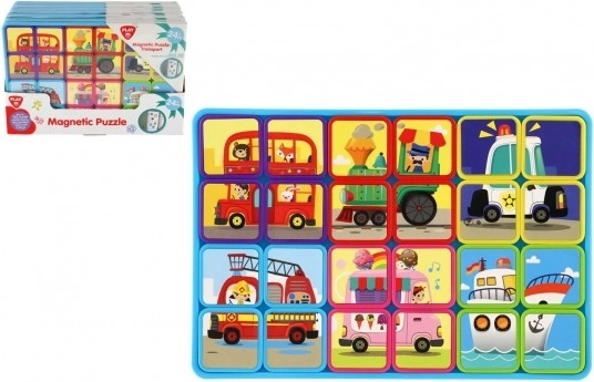 Magnetisches Puzzle Verkehrsmittel