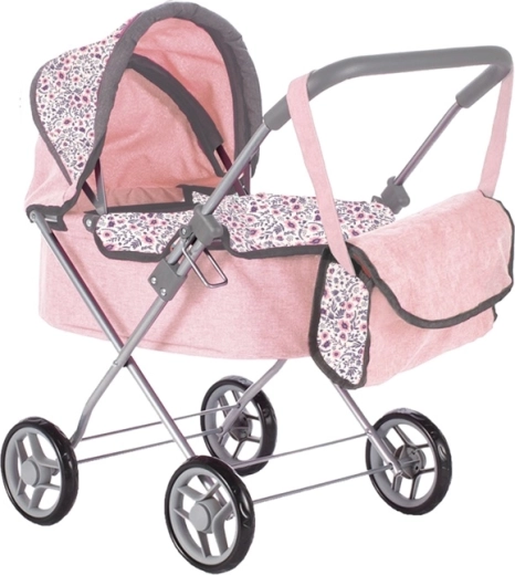 Tiefer Puppenwagen Pink Flowers