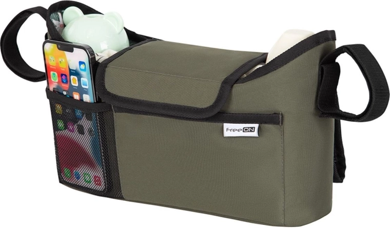 FreeON Kinderwagen-Organizer olivgrün
