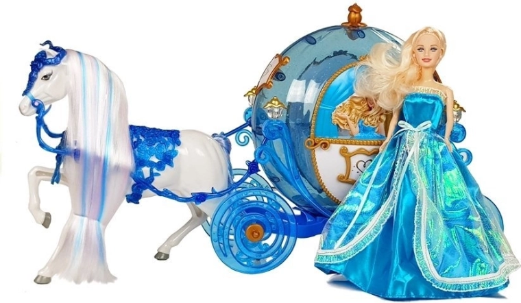 Puppe wie eine Prinzessin in funkelnder Robe