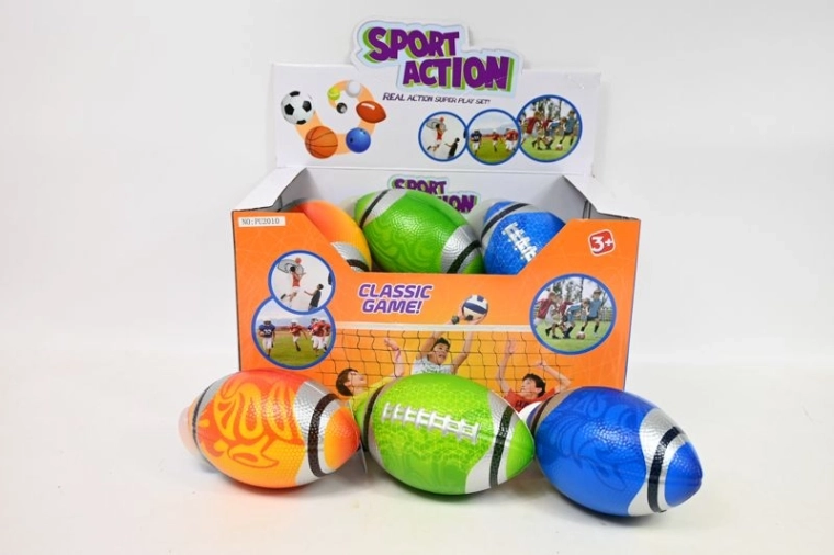 Rugbyball 16 × 9 cm (12 Stk. im Display)