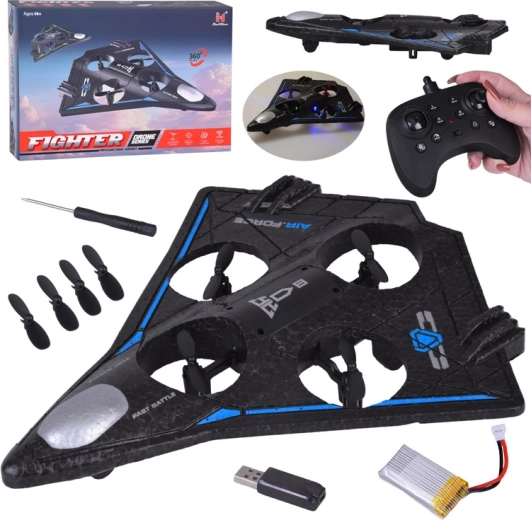 Leichter RC-Drone mit LED-Effekten und 360°-Akrobatik