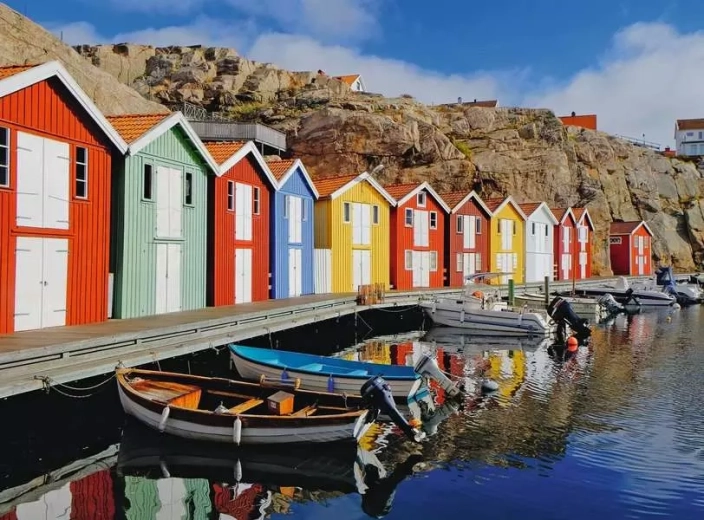 Ravensburger Puzzle Bunte Häuser in Schweden XL 100 Teile