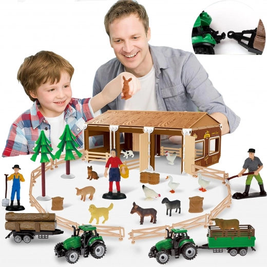 Woopie Kleiner Bauer XL – Figurenset und Bauernhof (94 Teile)