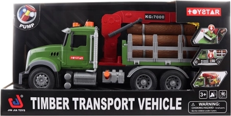 Batteriebetriebener Holztransporter mit Schwungrad