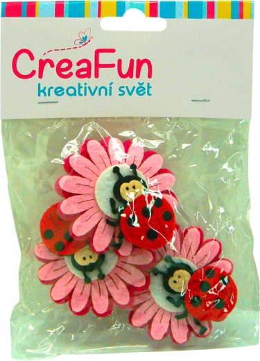 Blume und Marienkäfer – Kreativset, 3 Stk.