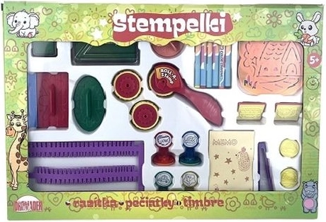 Set Kinderstempel in einer bunten Box