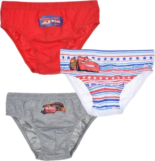 Disney Pixar Cars Jungen-Baumwollslips – Set mit 3 Stück