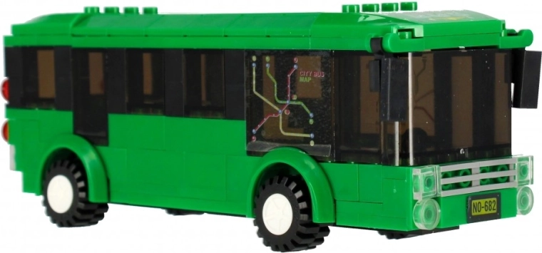 Realistischer Stadtbus voller Details