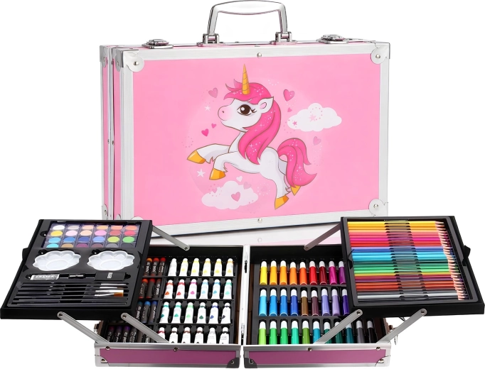 RENEW FORCE Pony Kunstset im Koffer mit Einhorn 145 Teile - 1 Stück
