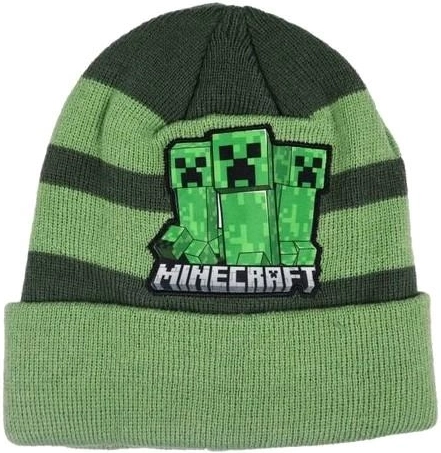 Grüne Minecraft-Mütze