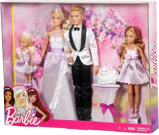 Barbie Hochzeits-Puppenset (4 Stk.)