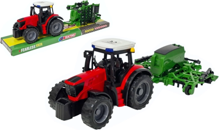 Traktor mit Sämaschine