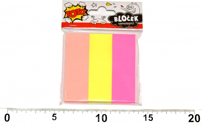 Haftnotizblock 3 Farben