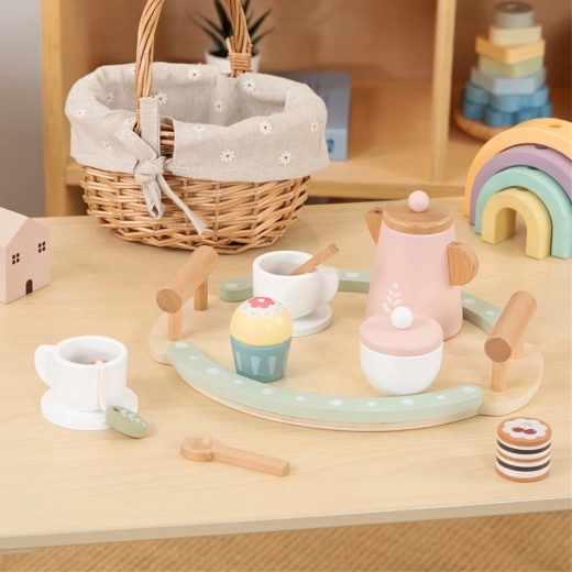 Pastellfarbenes Design, das zum Spielen einlädt