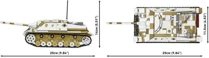 Realistisches Modell im Maßstab 1:28 und bewegliche Ketten