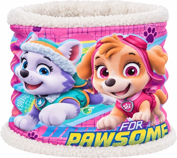 Kinder-Schlauchschal PAW Patrol Skye und Everest, weiß