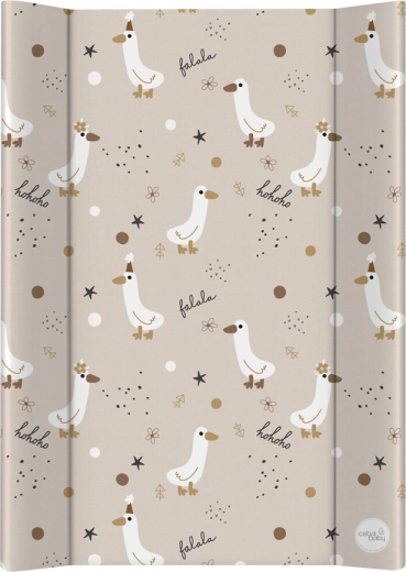 Ceba Baby weiche Wickelauflage, 2-seitig profiliert, 50 × 70 cm Basic Crazy Ducks