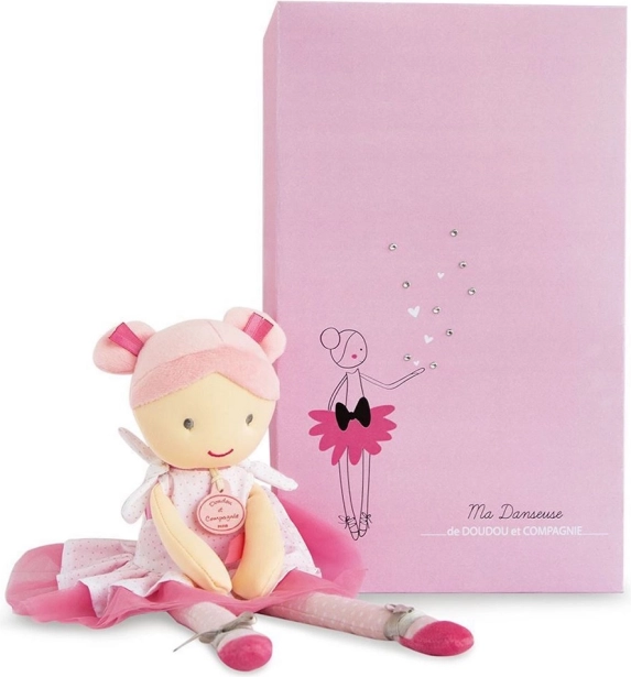 Doudou Jolijou Ballerina-Stoffpuppe Lily Rose 36 cm