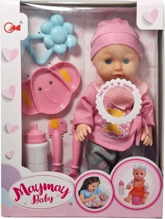 Pinkelnde Babypuppe mit Zubehör