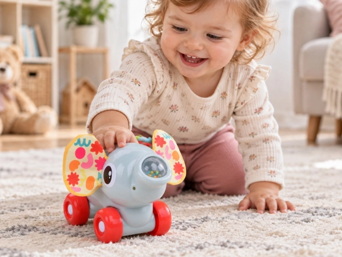 Ein fahrender Elefant
