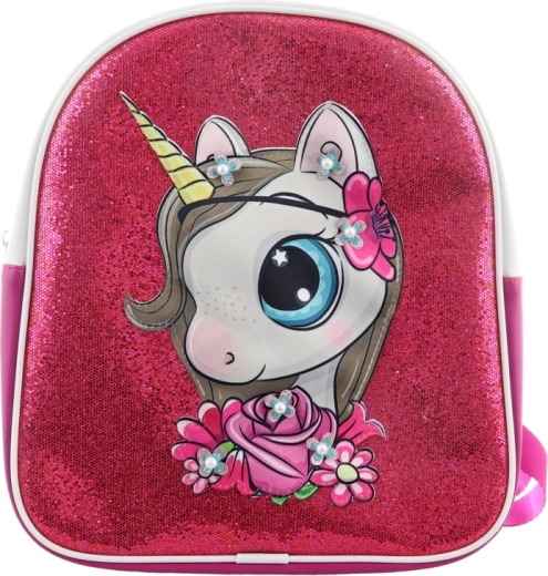 Glitzerndes Design mit niedlichem Einhorn