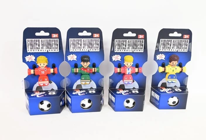 Finger Spinners Tischfußball – Fußballerfigur mit Ball