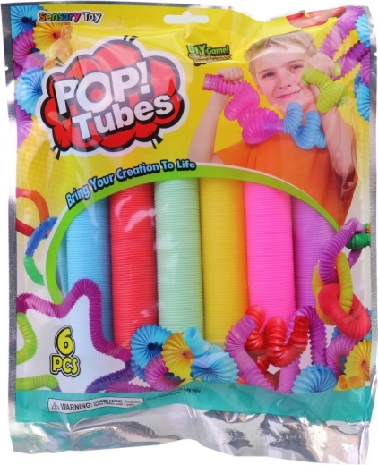 Interaktive Pop Tubes – Set aus dehnbaren sensorischen Röhrchen