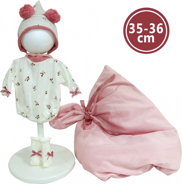 Kleidung für Babypuppe New Born 35–36 cm mit Decke und Zubehör