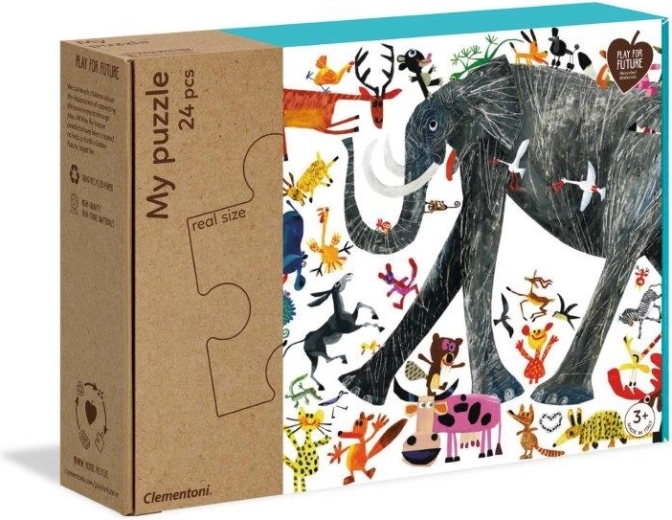 Puzzle 24 Teile Tiere