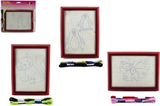 Stickerei für Kinder mit Rahmen