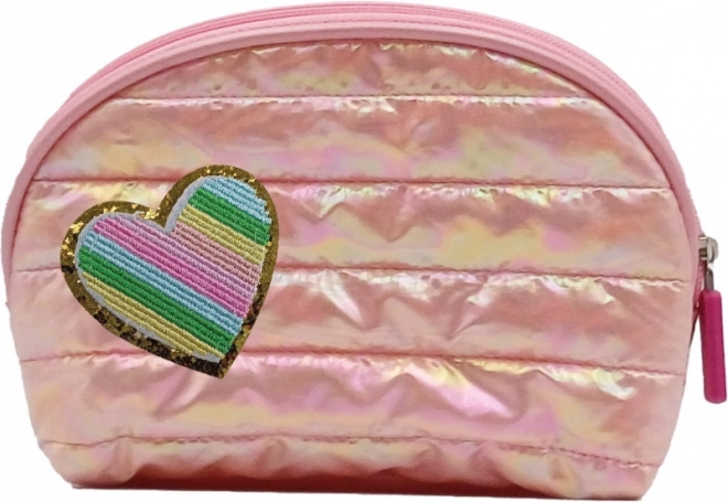 Gepolsterte rosa Kosmetiktasche